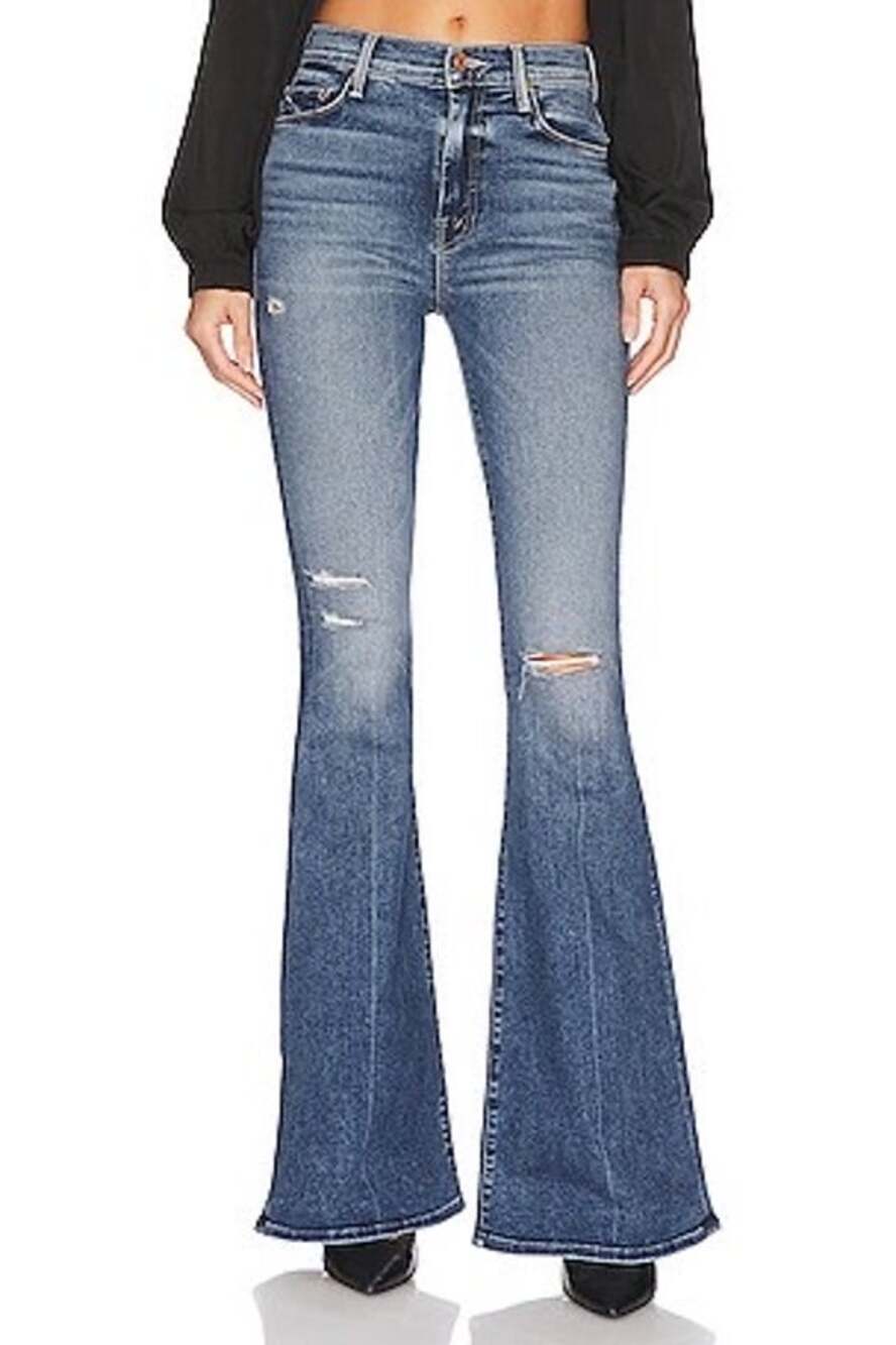 MOTHER The Super Cruiser Wide Leg Jeans Going In Circles 26”